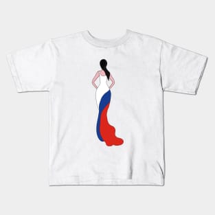 Russia Woman Kids T-Shirt